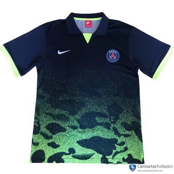 Polo Paris Saint Germain 2017-18 Negro Verde